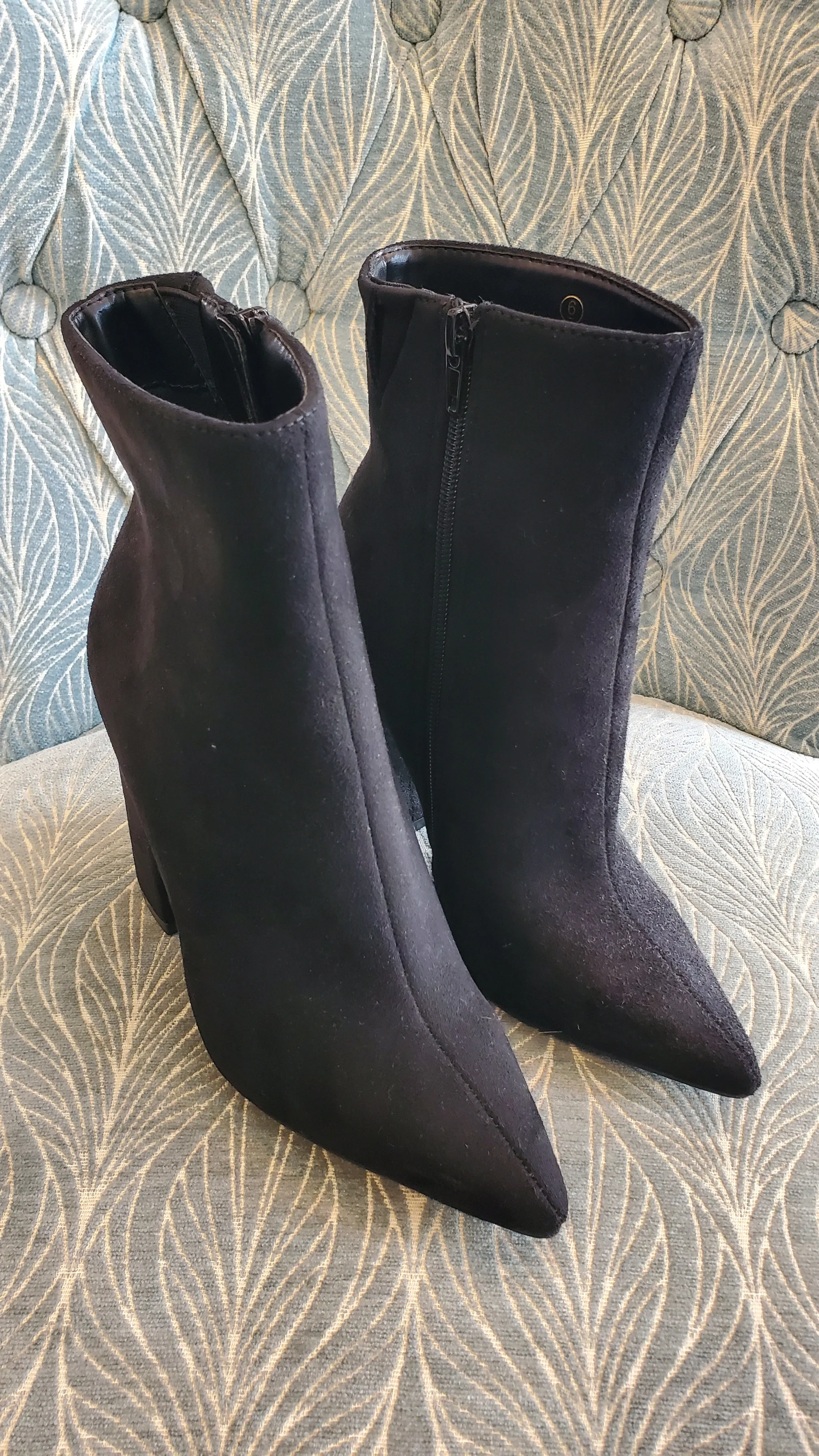 Suede Pointer Booties