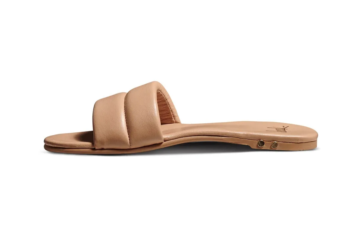 Sugarbird Leather Slide Sandal in Beach