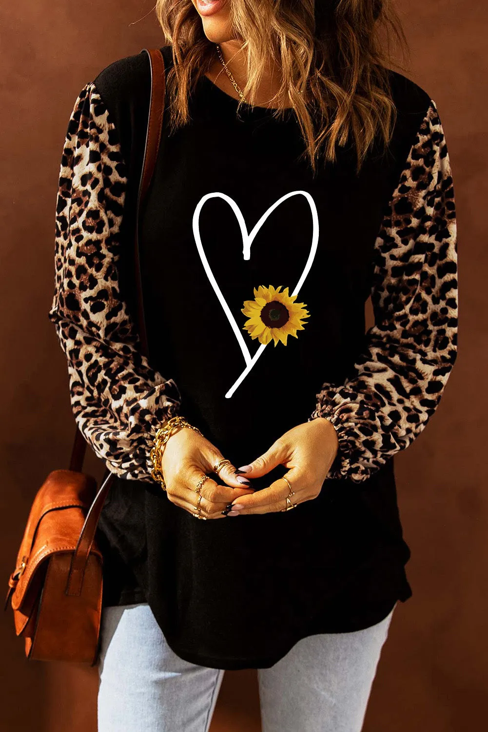 Sweet Spot Leopard Shift Top