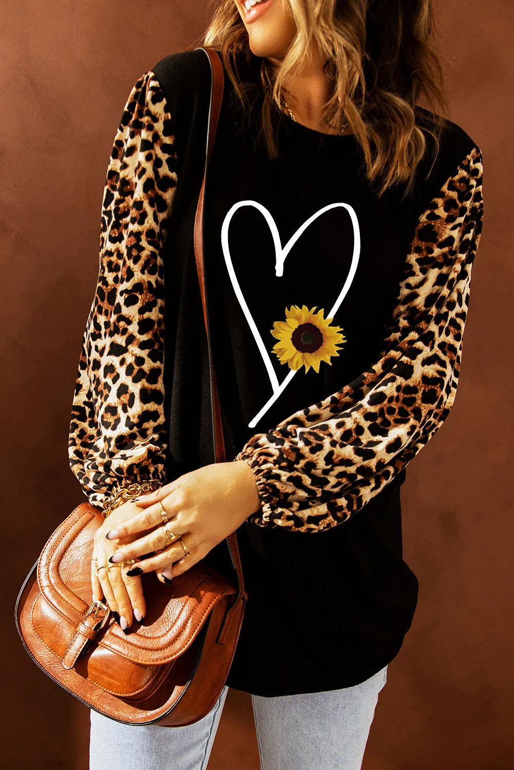 Sweet Spot Leopard Shift Top