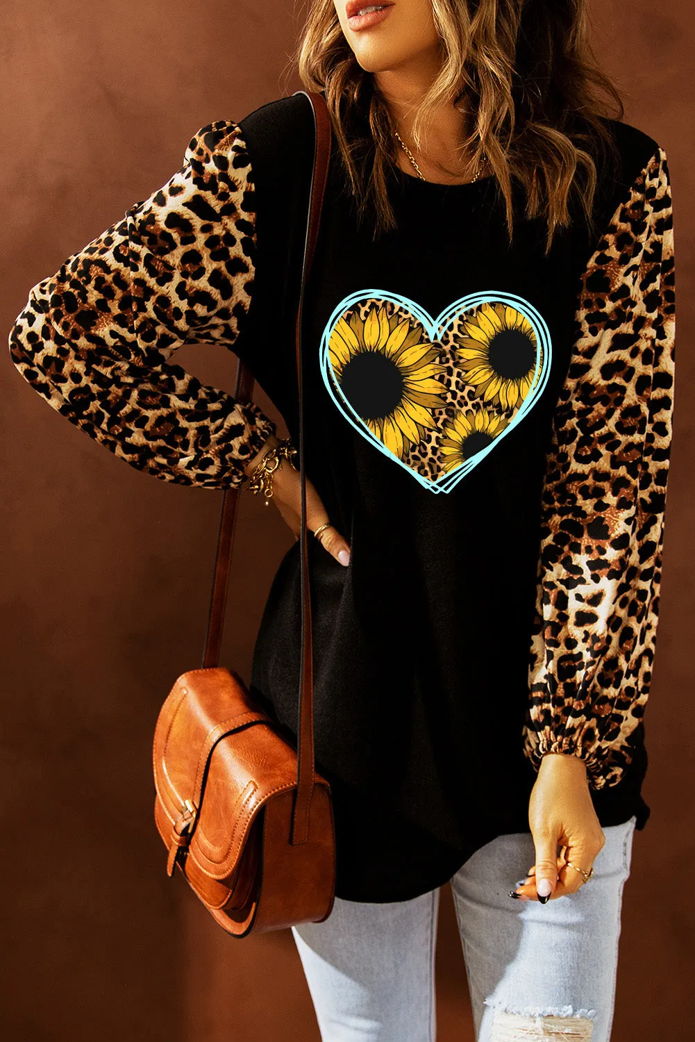 Sweet Spot Leopard Shift Top