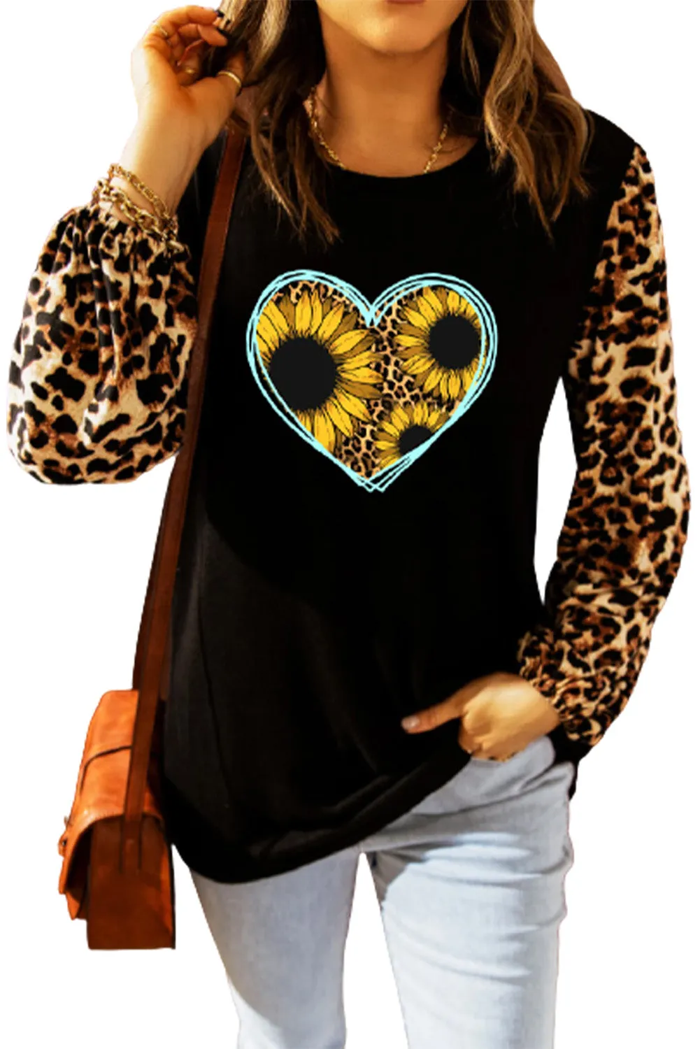 Sweet Spot Leopard Shift Top