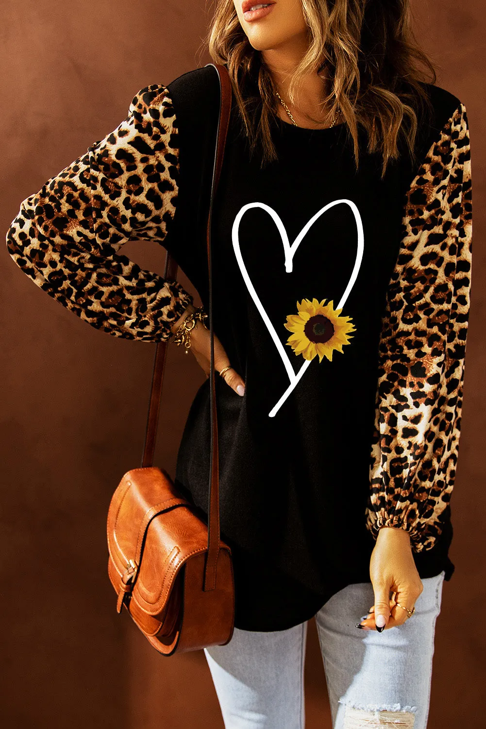 Sweet Spot Leopard Shift Top