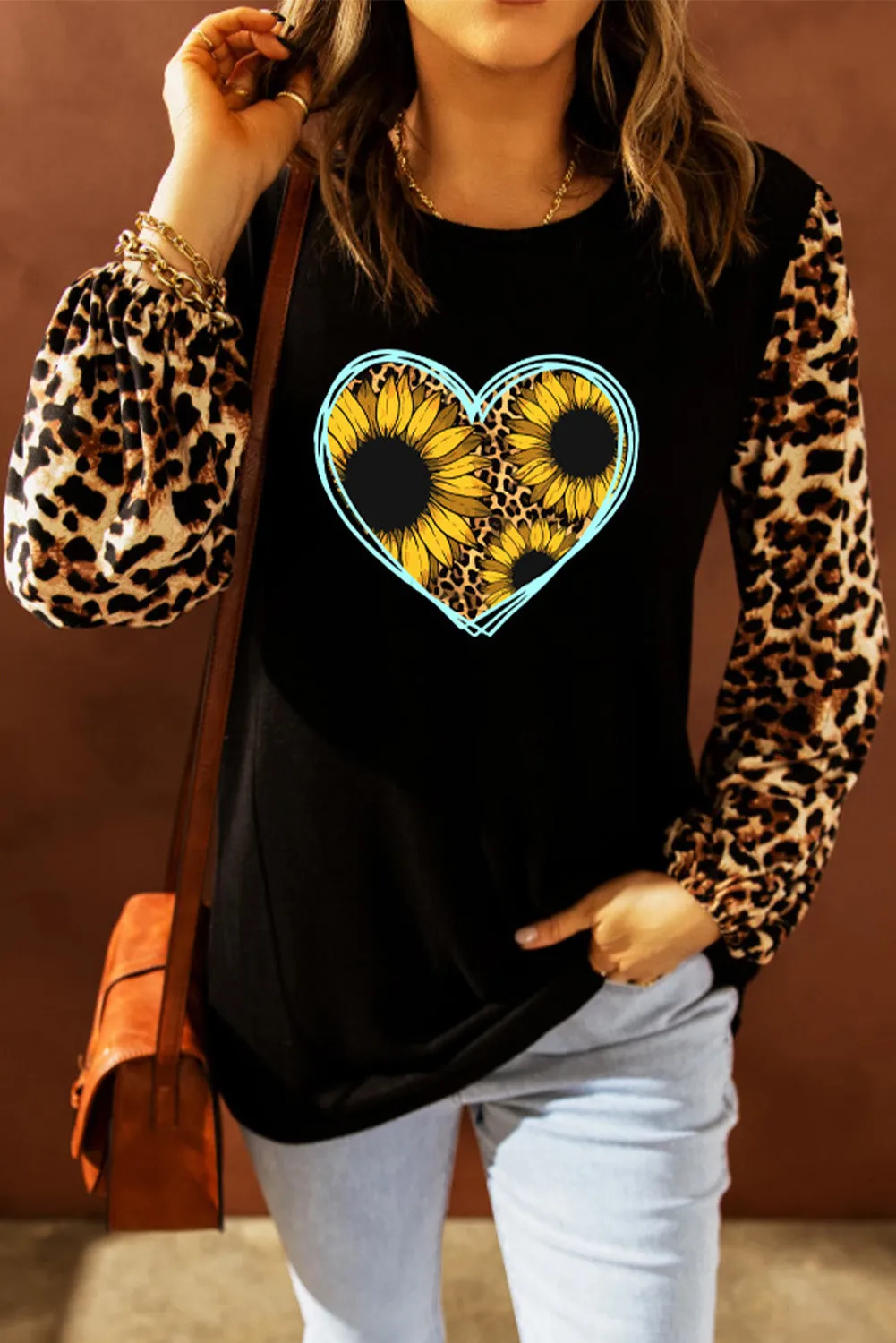 Sweet Spot Leopard Shift Top