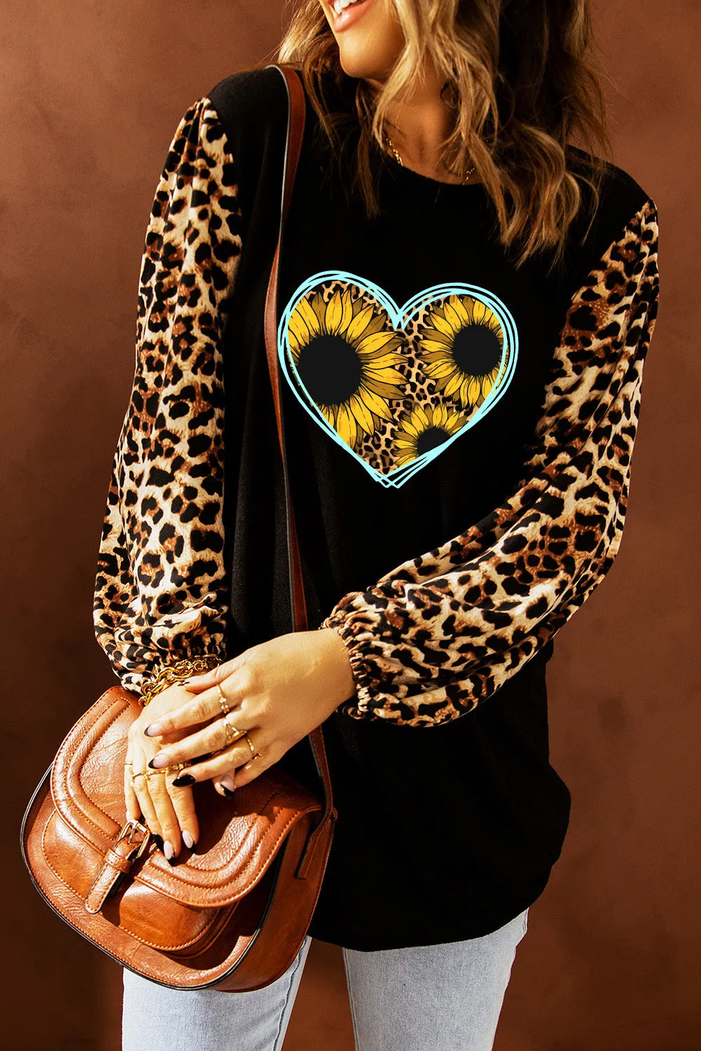Sweet Spot Leopard Shift Top