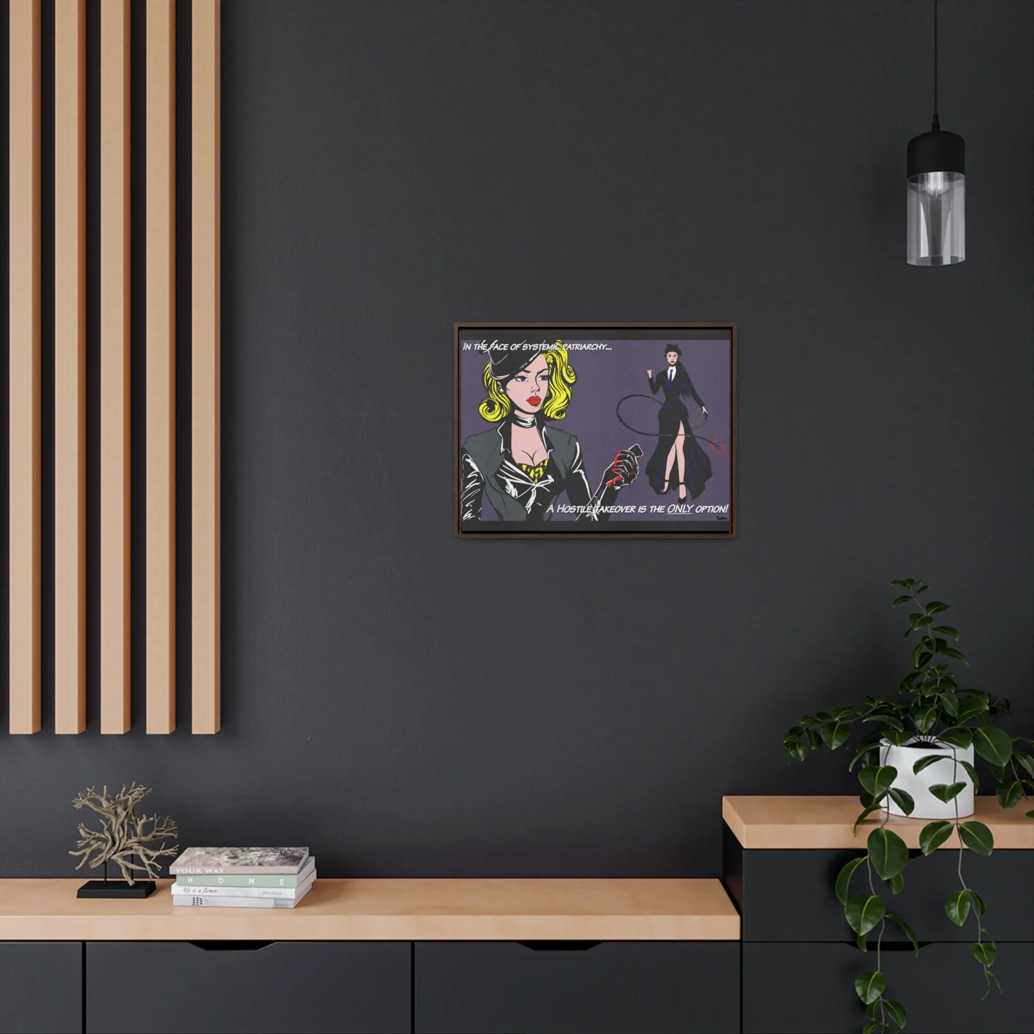 System Takeover Framed Wall Art Canvas