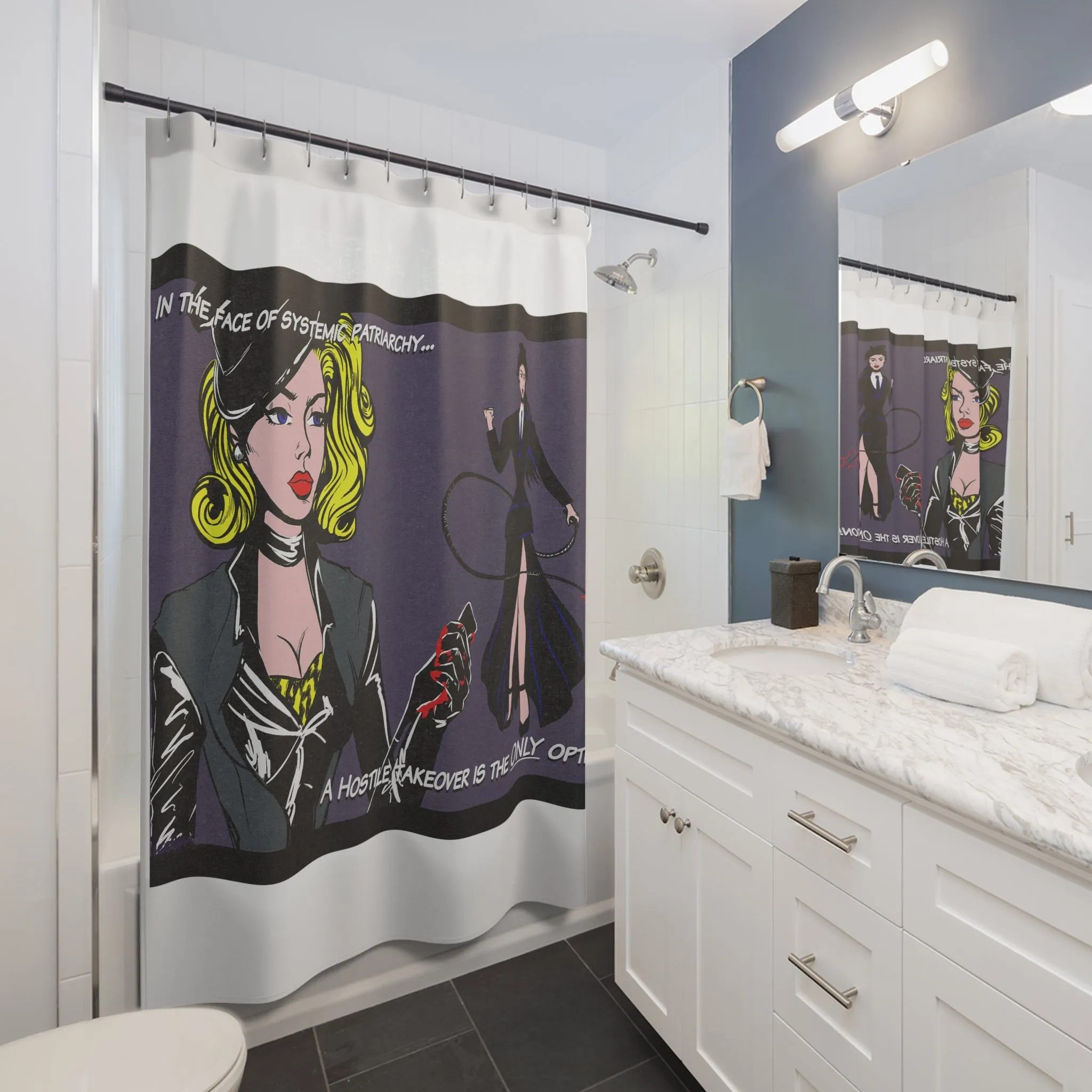 System Takeover Shower Curtains