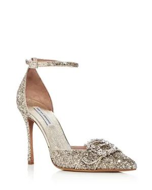 Tabitha Simmons Tie The Knot Champagne Glitter