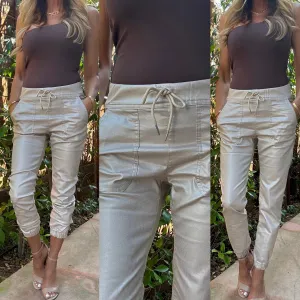 Tali Beige/Gold Check