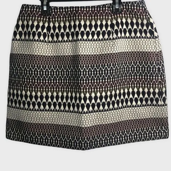 Ted Baker Raych Mini Skirt Metallic Geometric Jewel Tones Ted Size 3 US Medium