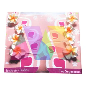 Toe Separators - White Frangipanis