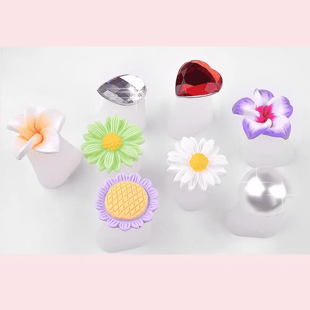 Toe Separators - White Frangipanis