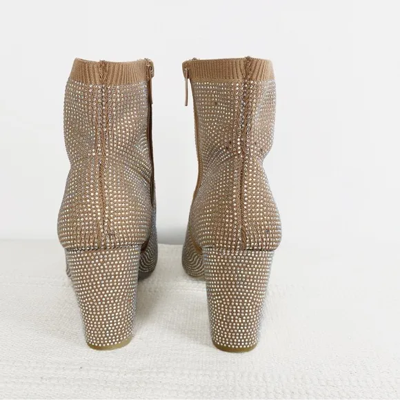 TORRID Stretch Knit Embellished Bootie Womens size 6.5 WW