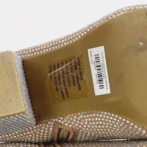TORRID Stretch Knit Embellished Bootie Womens size 6.5 WW