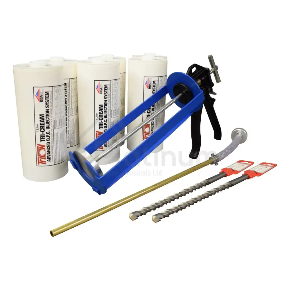 Triton Tri-Cream Damp Proof Injection Cream - 1 Litre Cartridge Kits