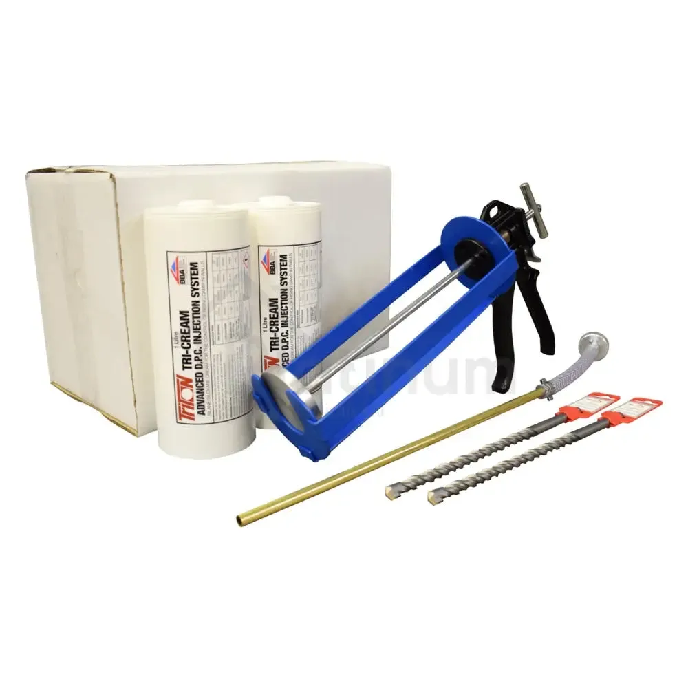 Triton Tri-Cream Damp Proof Injection Cream - 1 Litre Cartridge Kits