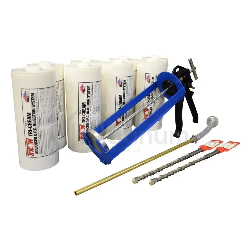 Triton Tri-Cream Damp Proof Injection Cream - 1 Litre Cartridge Kits