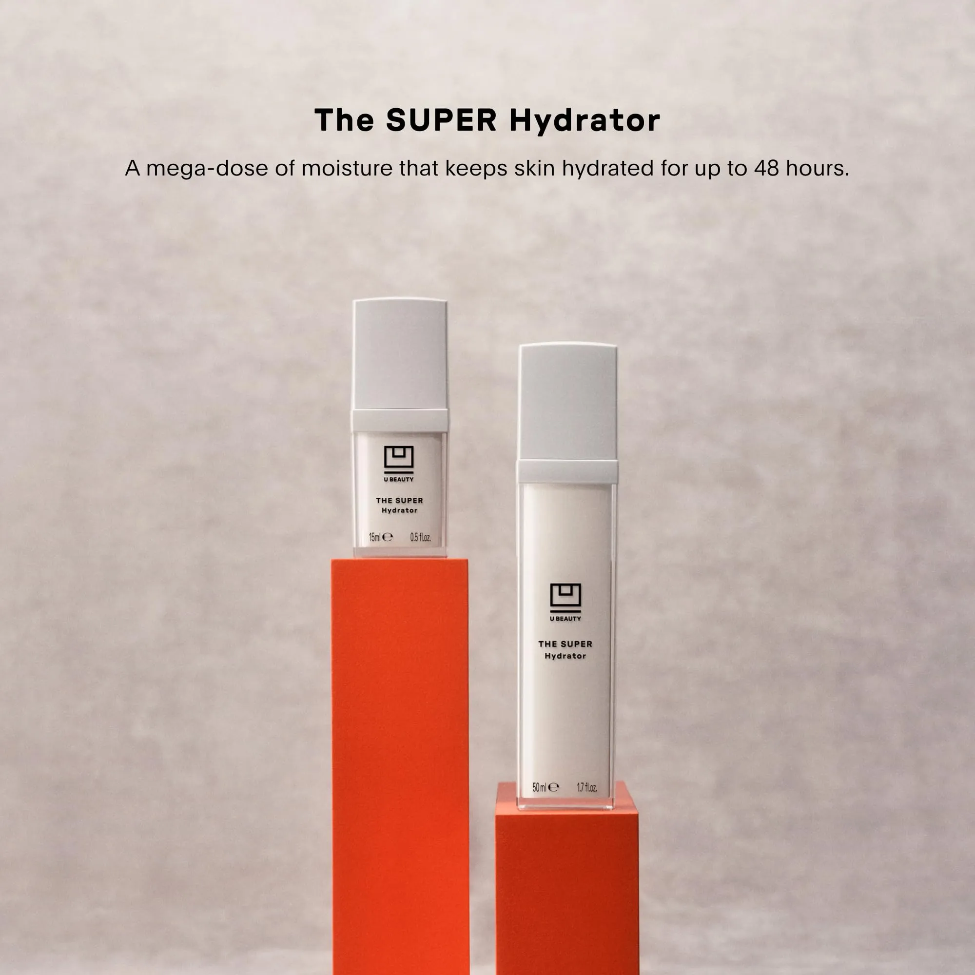 U Beauty The SUPER Hydrator - Mega-Dose Skin Hydrator and Hyaluronic Acid Moisturizing Cream with Peptides and Grapeseed Oil for Supple, Smooth, and Softer-Looking Skin For Up To 48 Hours - 1.7 fl oz