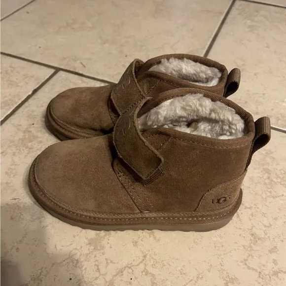 UGG T Neumel Graphic Chestntue Toddler Ankle Booties Size 12 US