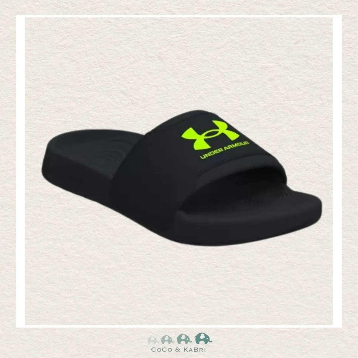 Under Armour Boys' Ignite Select Slides Black-Green