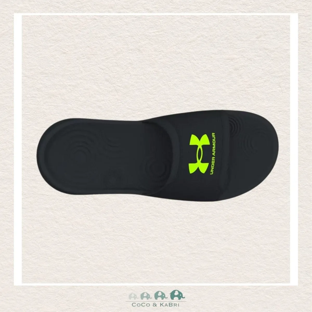 Under Armour Boys' Ignite Select Slides Black-Green