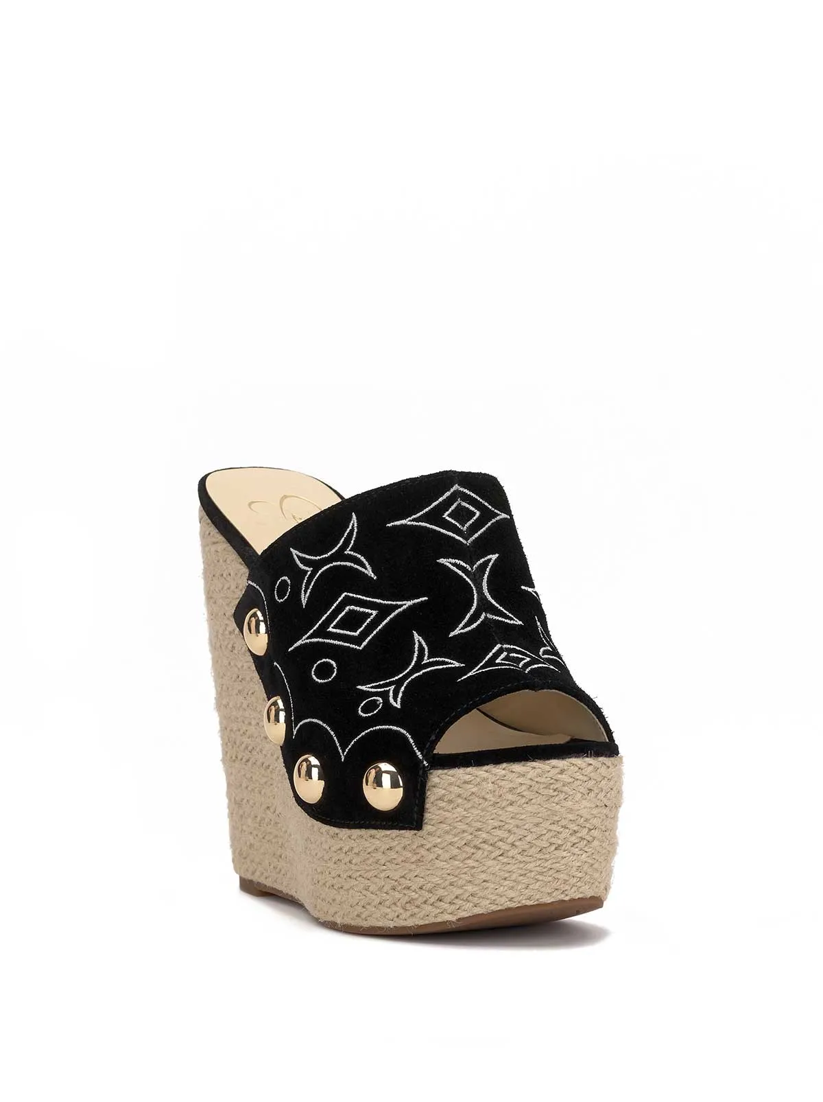 Vadim Espadrille Wedge in Black