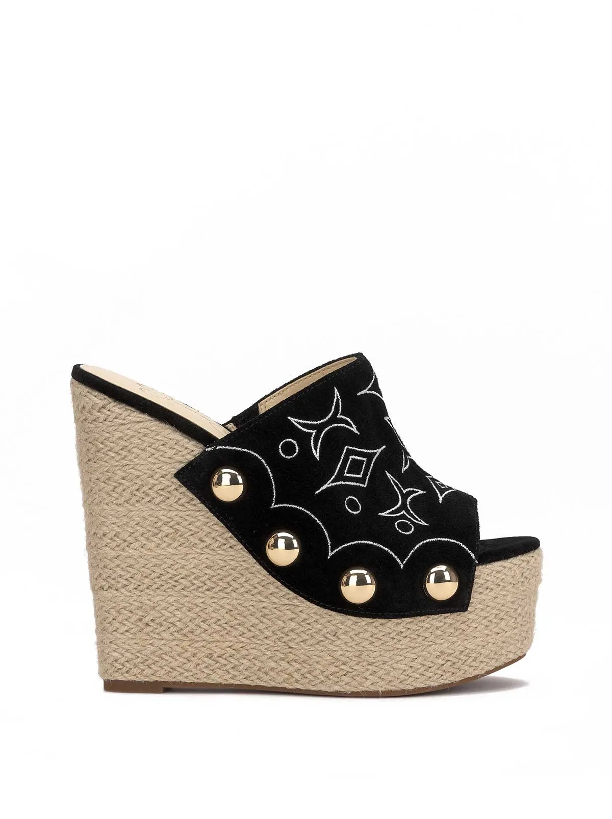 Vadim Espadrille Wedge in Black