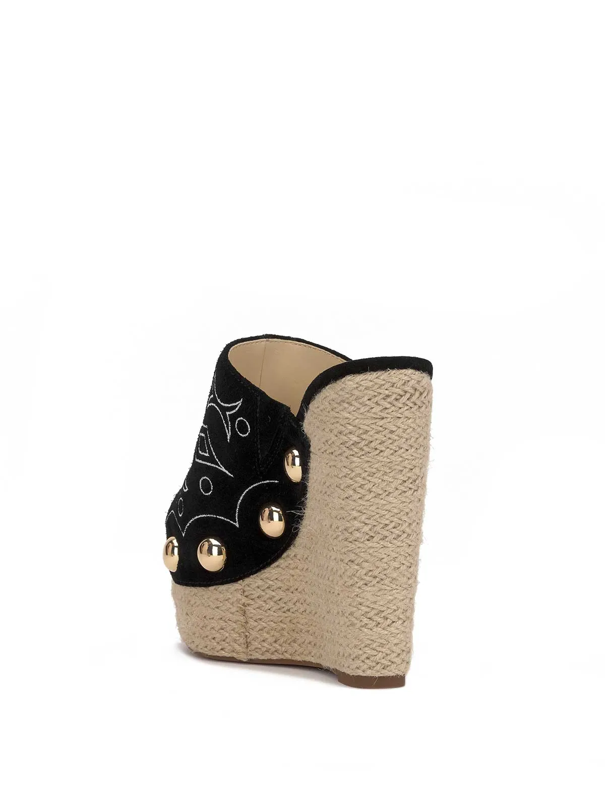 Vadim Espadrille Wedge in Black
