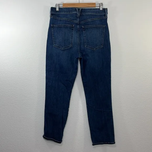 Veronica Beard Ryleigh Slim Straight High Rise Button front size 31