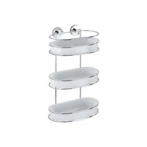 WENKO - Vacuum-Loc 3-Tier Wall Rack Milazzo - No Drilling Required.