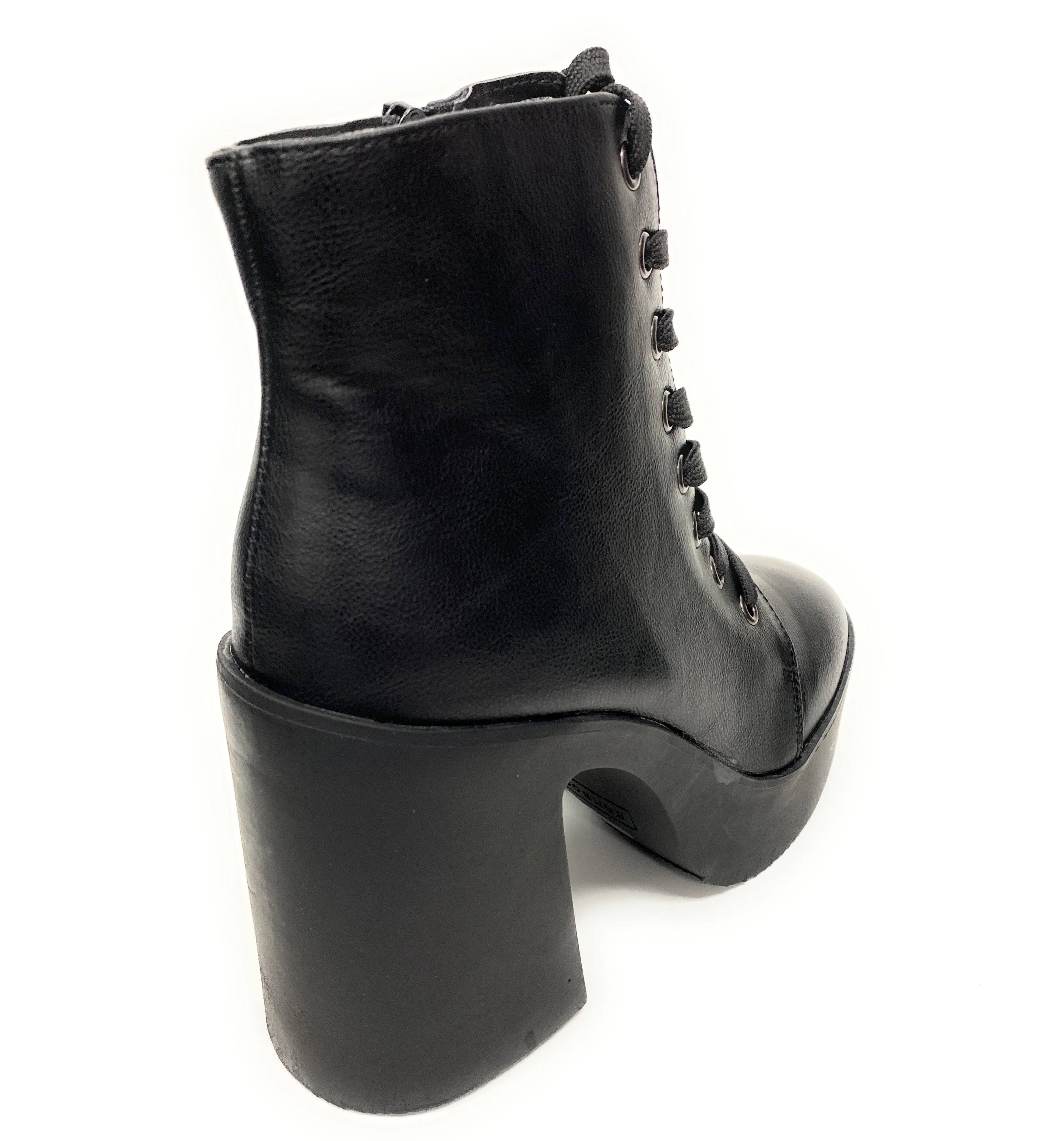 Women high Chunky block heel bootie Bamboo Instant-05 BLKCRP