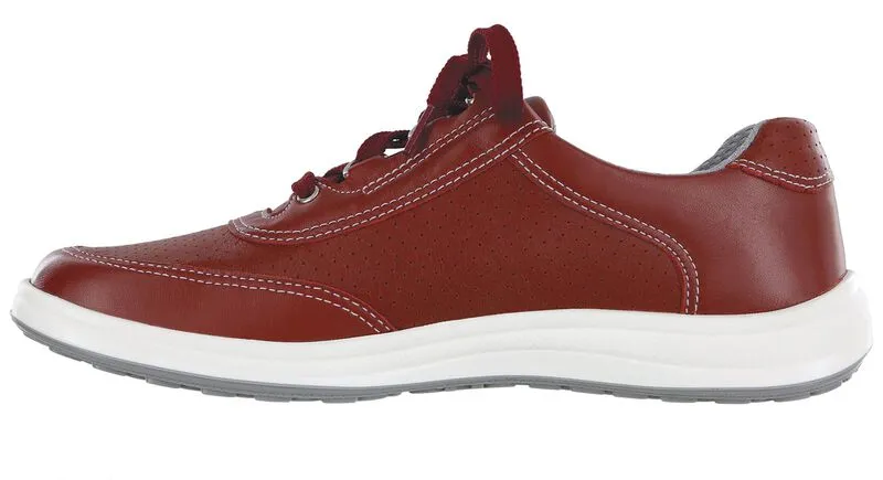 Women's Sporty Lux Lace Up Sneaker in Ruby Perf