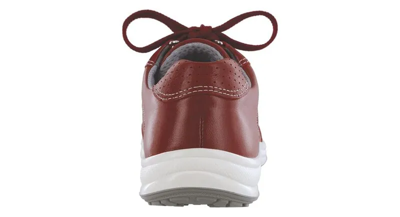 Women's Sporty Lux Lace Up Sneaker in Ruby Perf