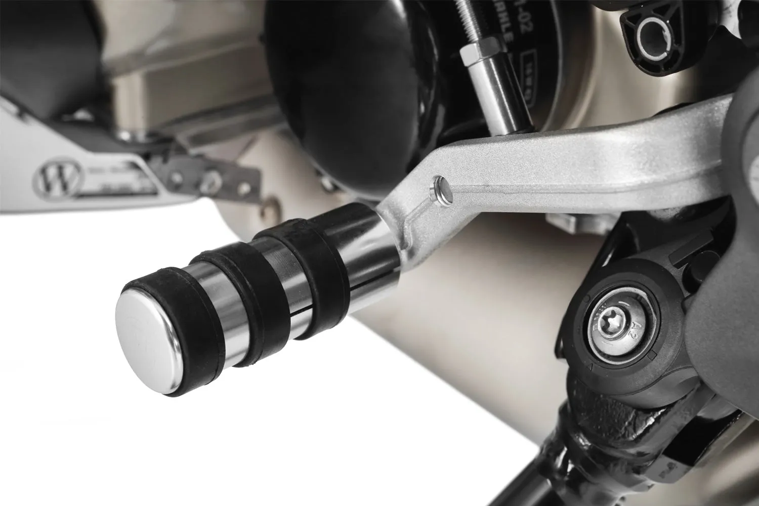 Wunderlich gear / brake lever enlargement Touring - silver - Piece