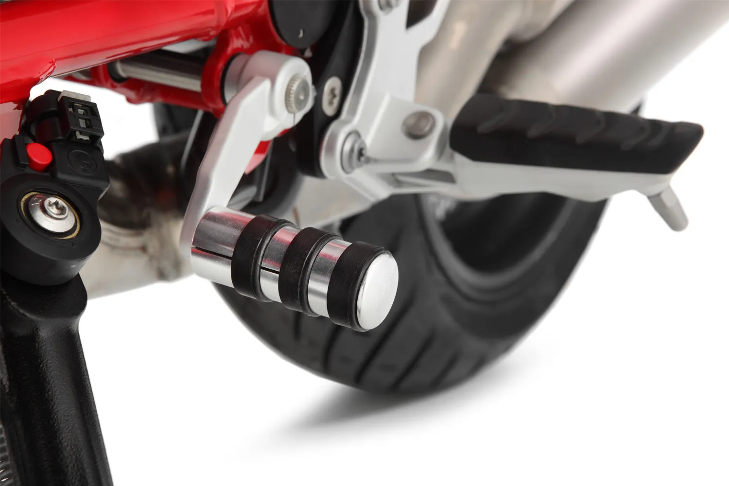 Wunderlich gear / brake lever enlargement Touring - silver - Piece