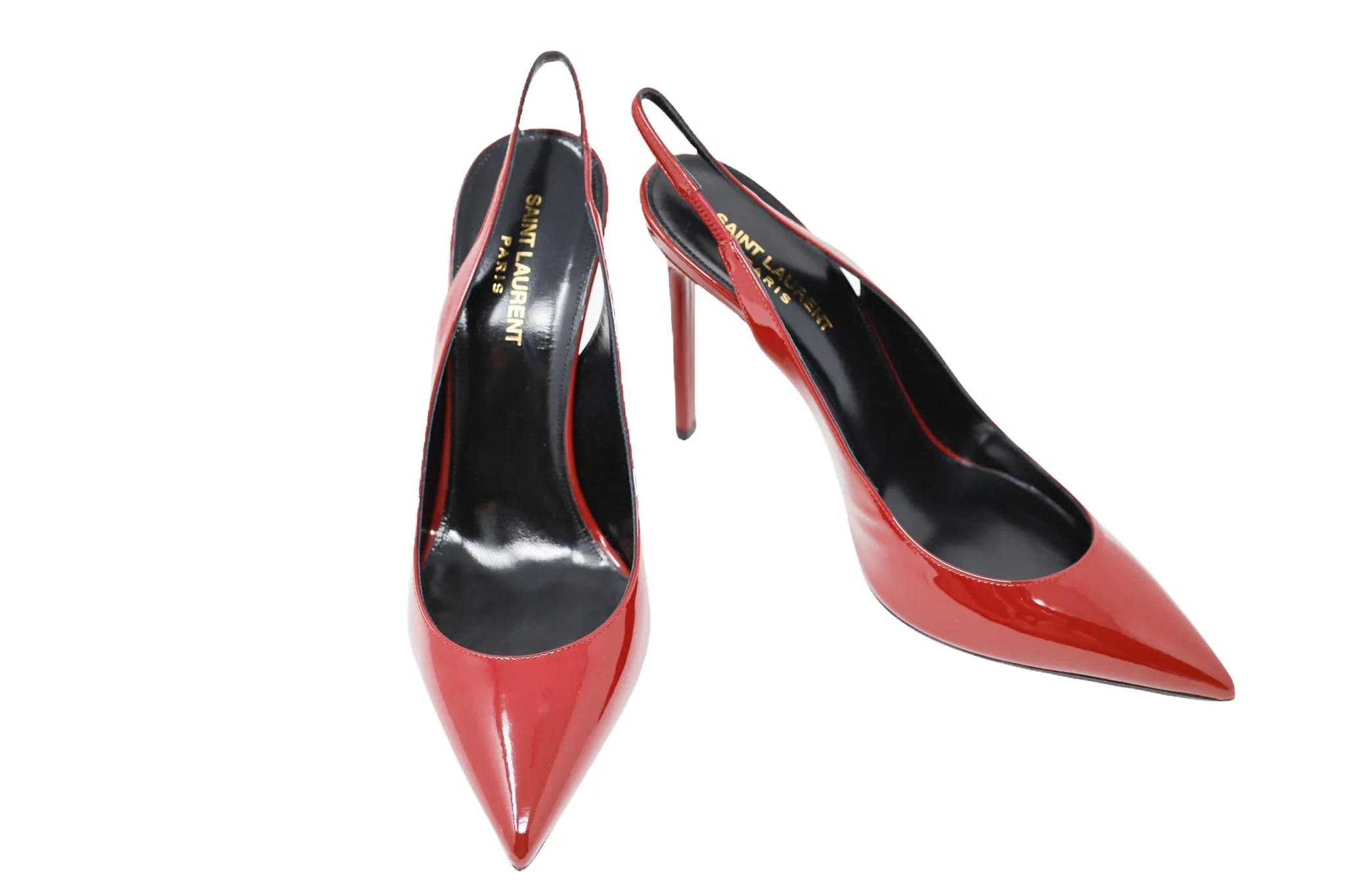 Yves Saint Laurent Slingback Patent Leather Pumps