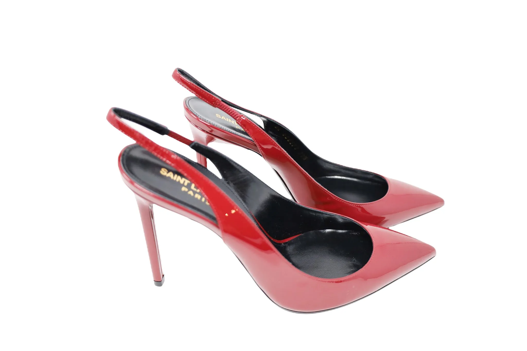 Yves Saint Laurent Slingback Patent Leather Pumps