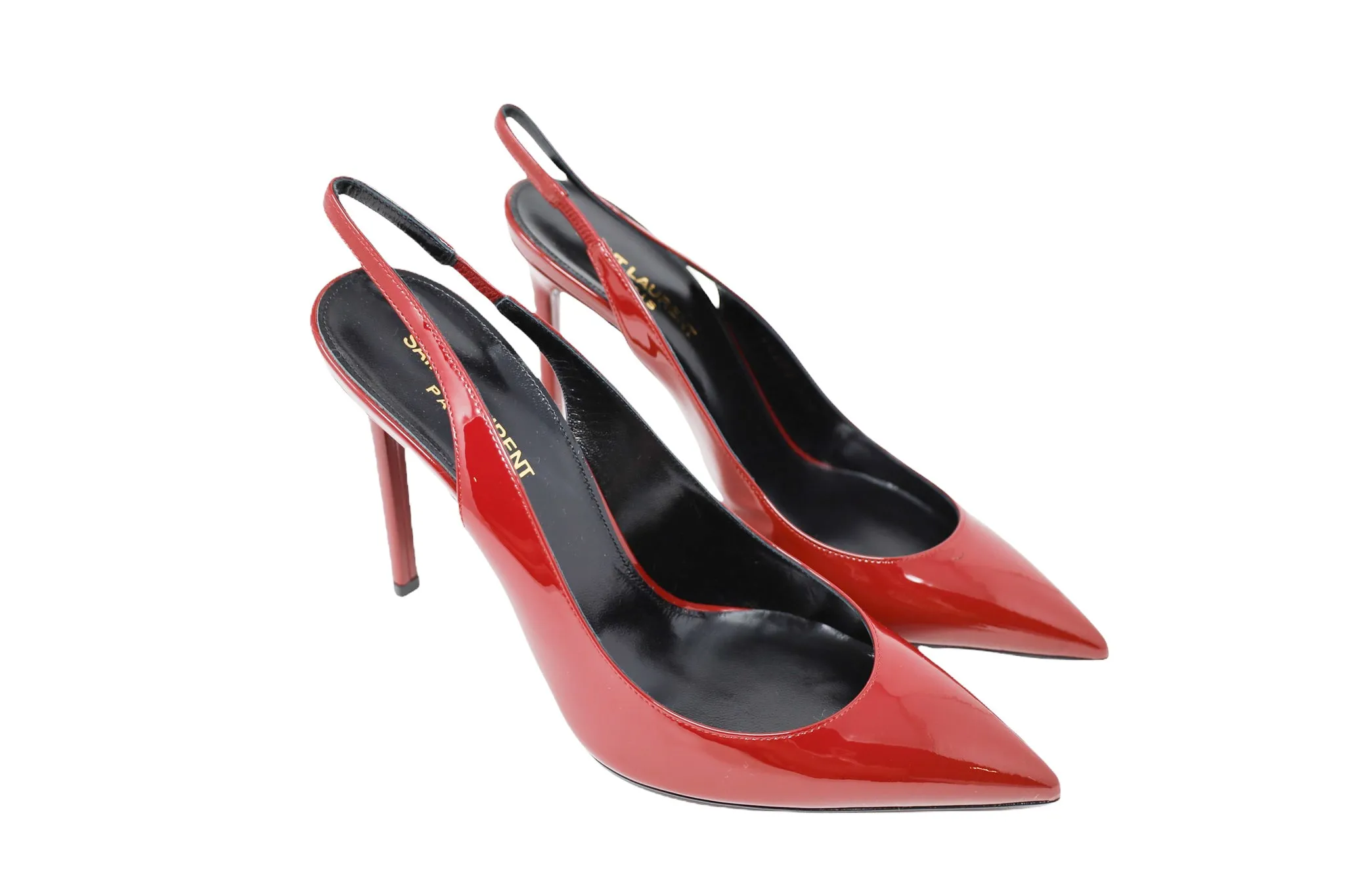 Yves Saint Laurent Slingback Patent Leather Pumps