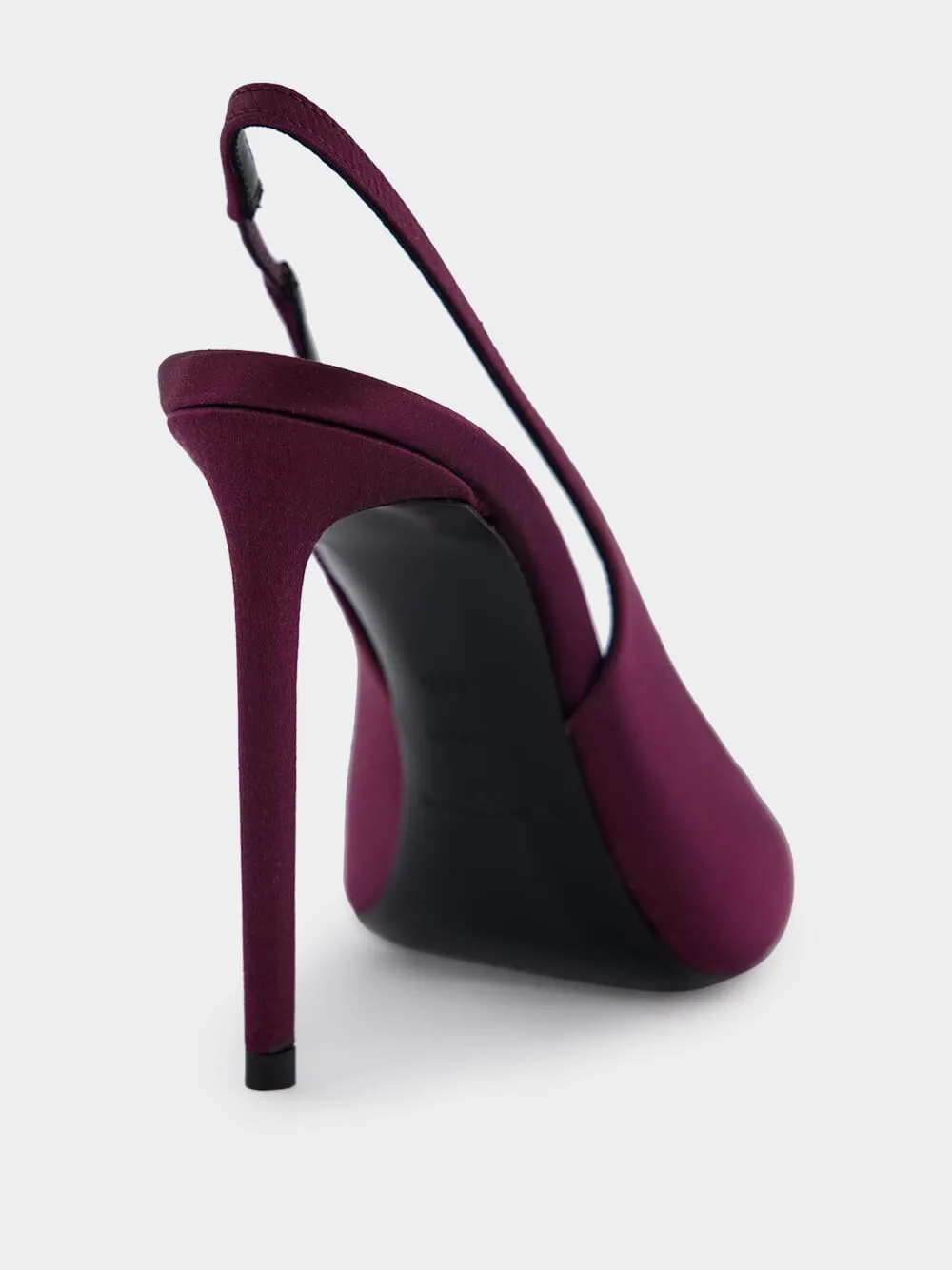 Zoe Slingback Satin Pumps